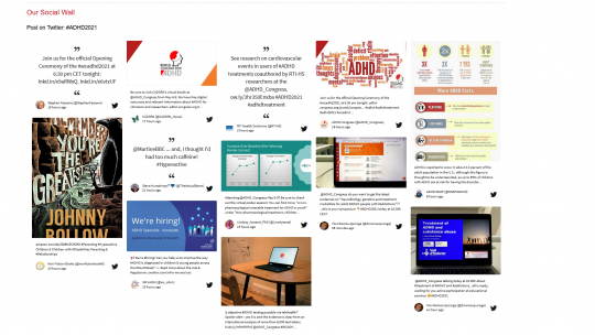 Beispiel einer Social Wall des Kongress Portals