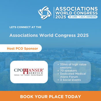 Let's connect at the Association World Congress 2025, 29 June - 1 July, Hamburg. Book your place today.